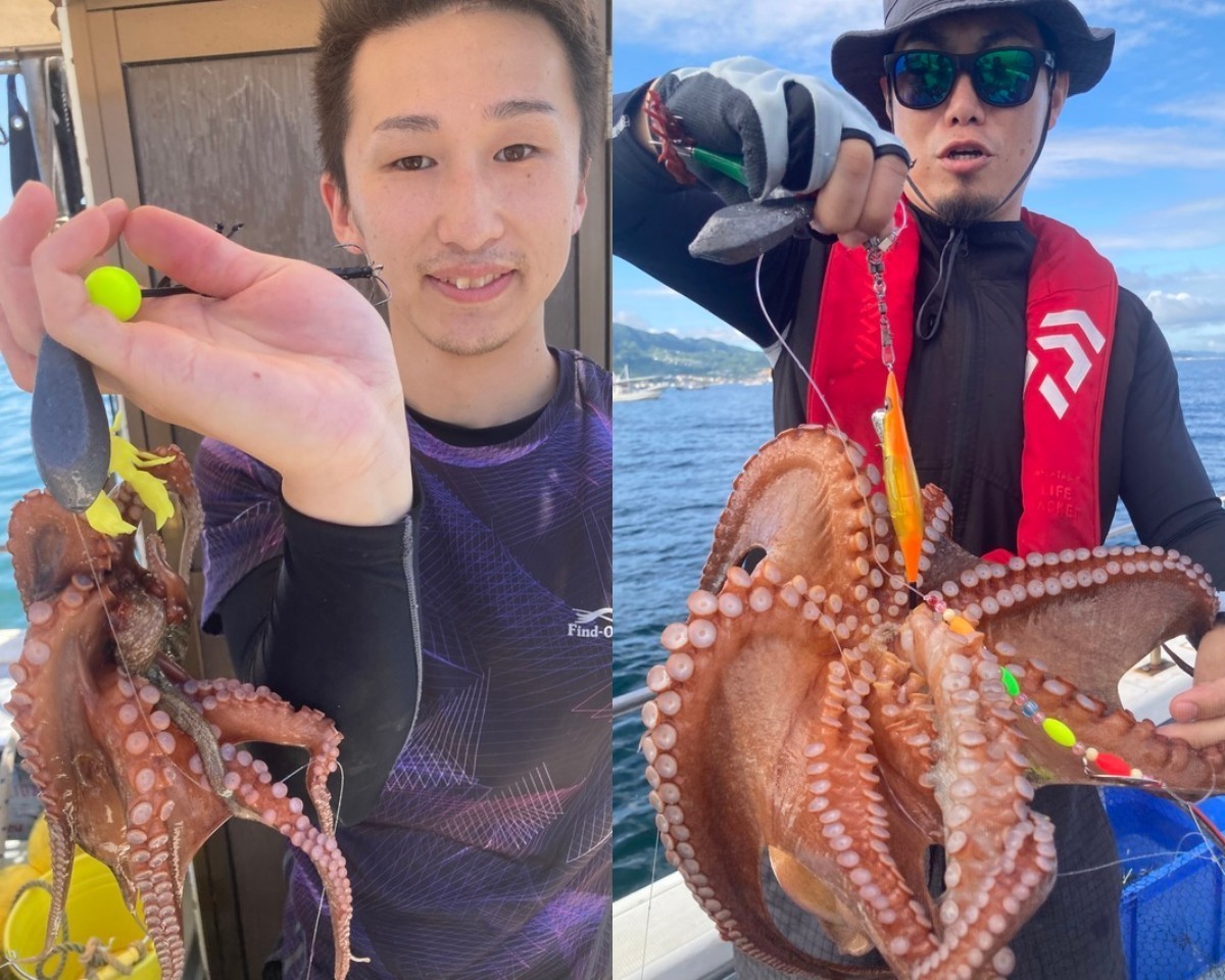 【釣果速報】兵庫県こうじん丸でマダコ乗り乗り！好調で竿頭10匹ゲット！サイズも良型で今が釣りドキ！