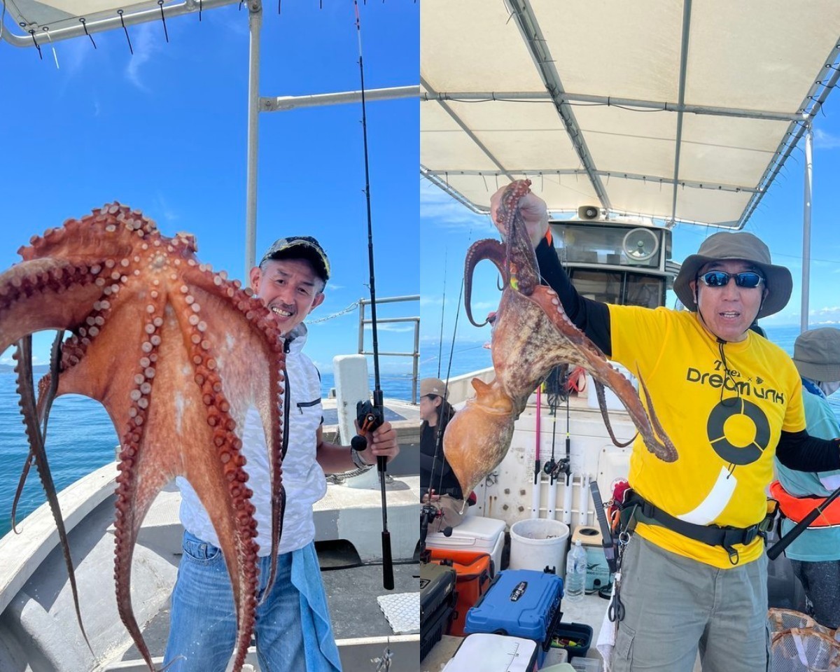 【釣果速報】3.3kgのモンスターマダコ確保！兵庫県釣り船 福三郎の船長が厳選するポイントで記録更新マダコを釣ろう！