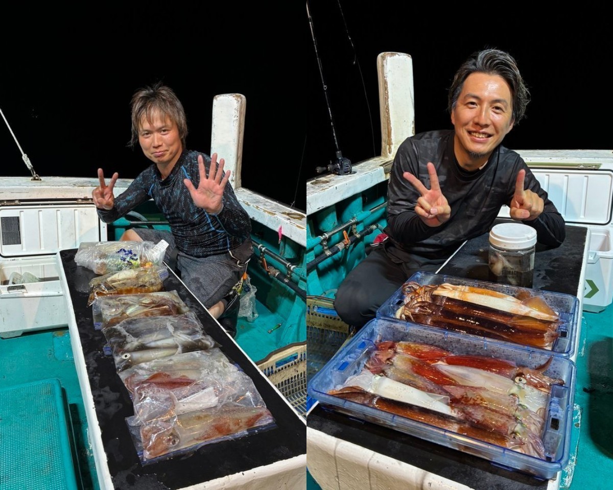 【釣果速報】和歌山県良栄丸でアカイカ釣行が好調！竿頭は25匹ゲット！アカイカを自分の手で釣り上げてみませんか？