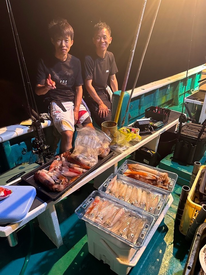 【釣果速報】和歌山県木下丸でアカイカの45杯超え！良型の高級アカイカは今が狙いどき！！