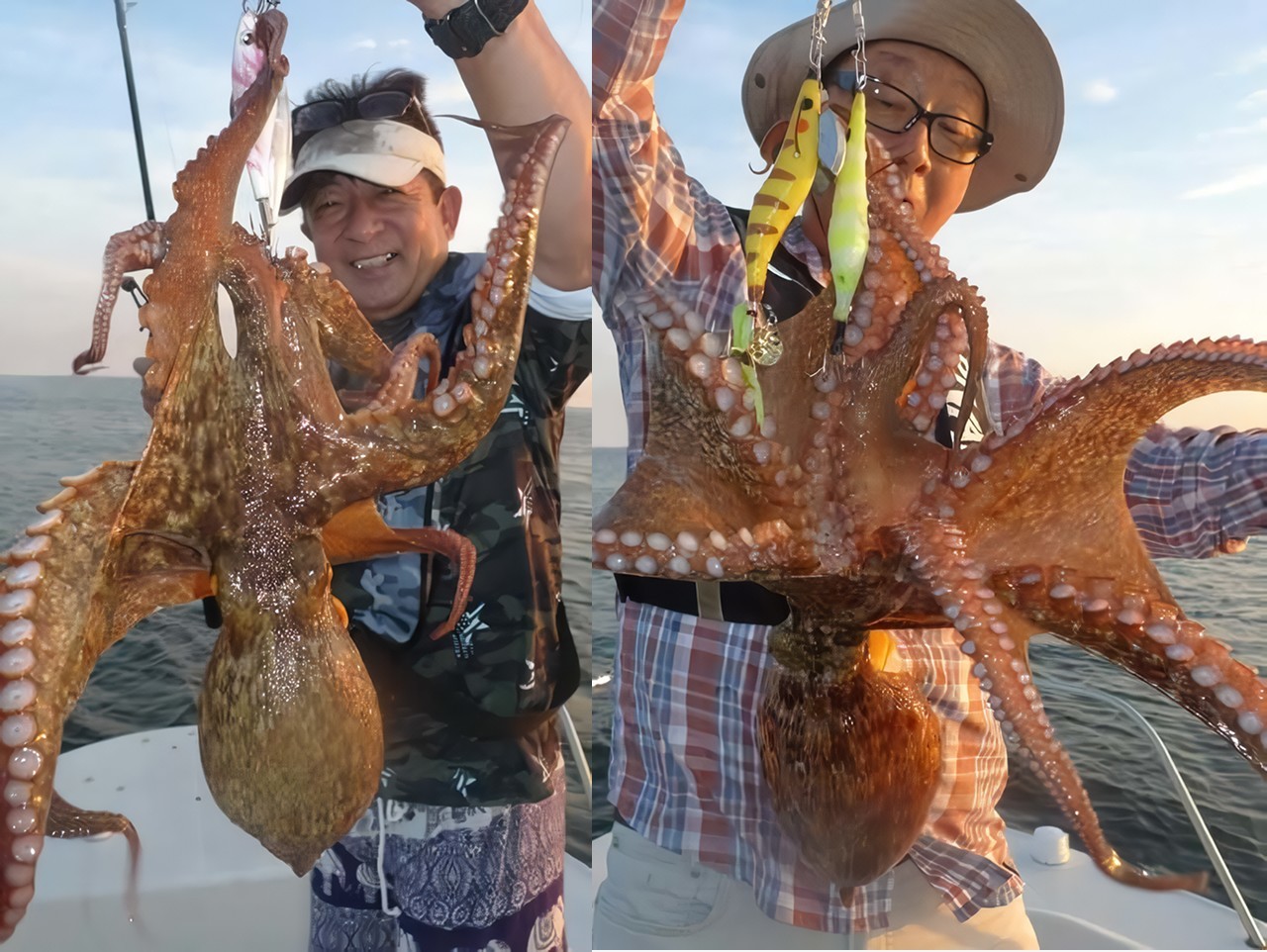 【釣果速報】神奈川県PALLAS FISHING GUIDE SERVICEでタコ好調！早々に目標達成し早上がり！タコエギゲームで良型を狙いに行こう！