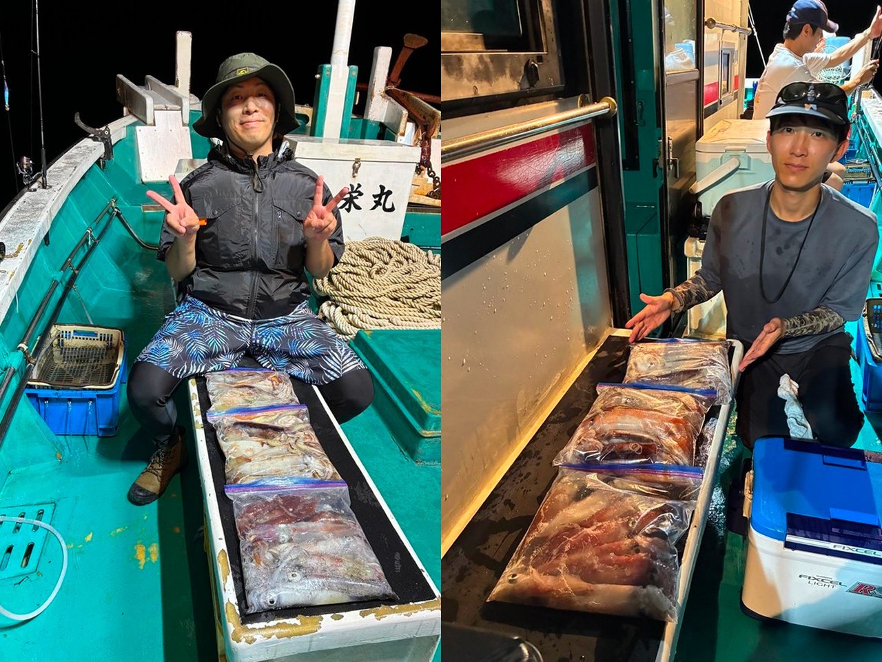 【釣果速報】和歌山県良栄丸でアカイカ順調に上がる！半分のお客様が15杯前後ゲット！連日安打継続中の今が乗りドキ！