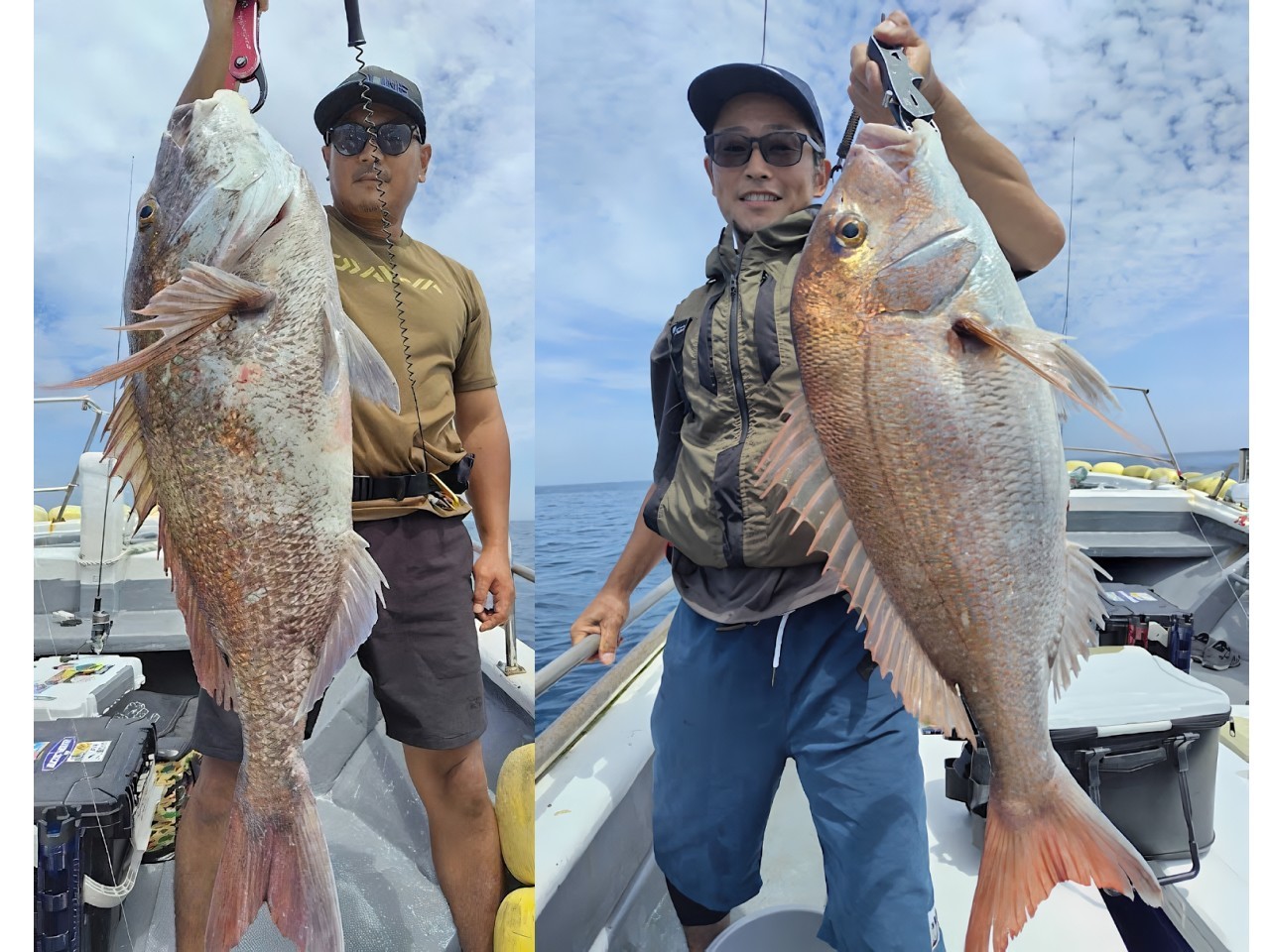 【釣果速報】福島県ジガーズで80cmの良型マダイゲット！船内は大盛りあがり！数も型も大満足で釣り客全員テンションMAX！