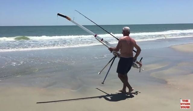 海　ビーチ　遠投