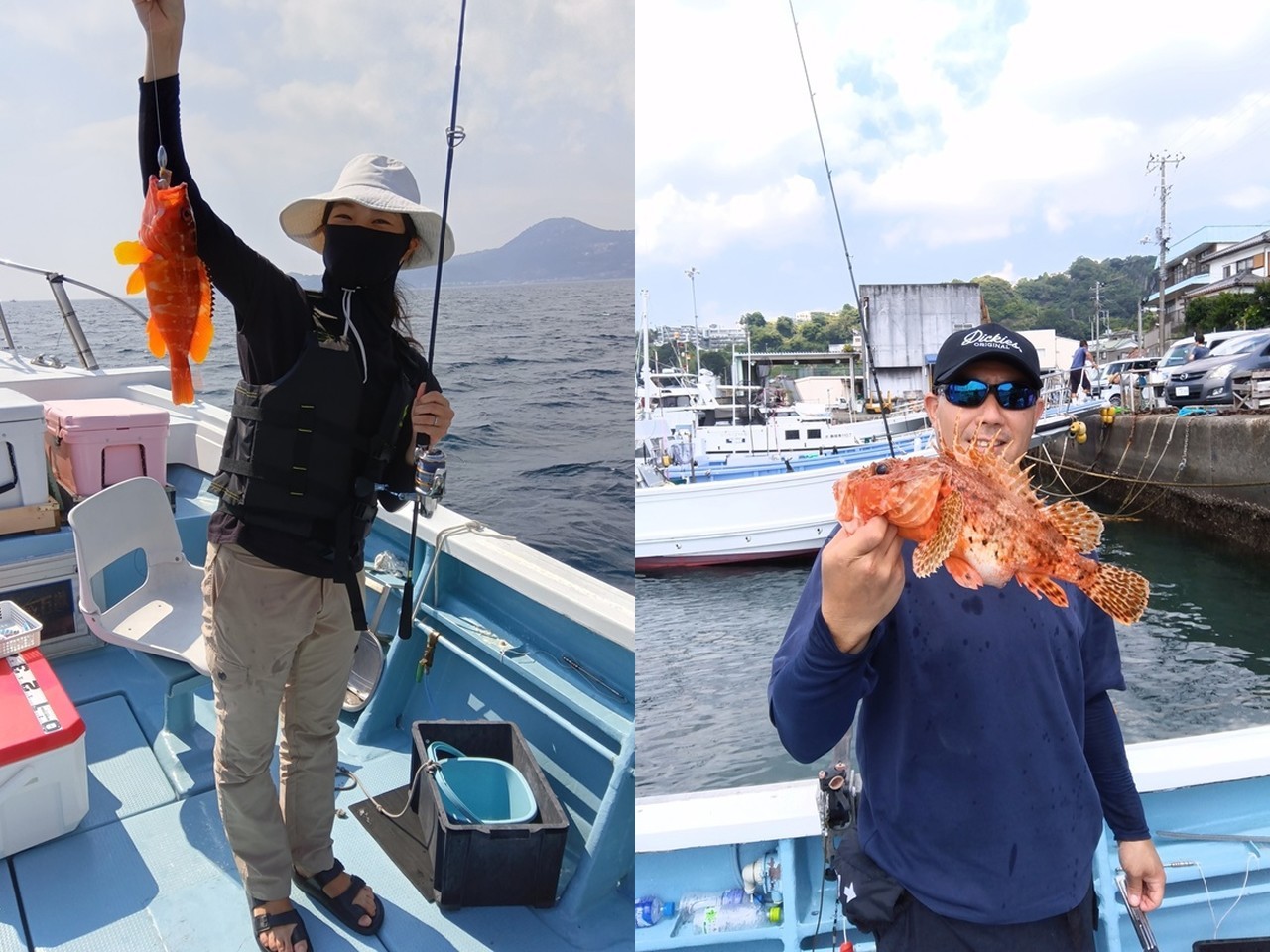 【釣果速報】クーラーボックスが真っ赤っ赤！良型アカハタ・オニカサゴ好釣！静岡県山川丸の勢いに今後も期待大！