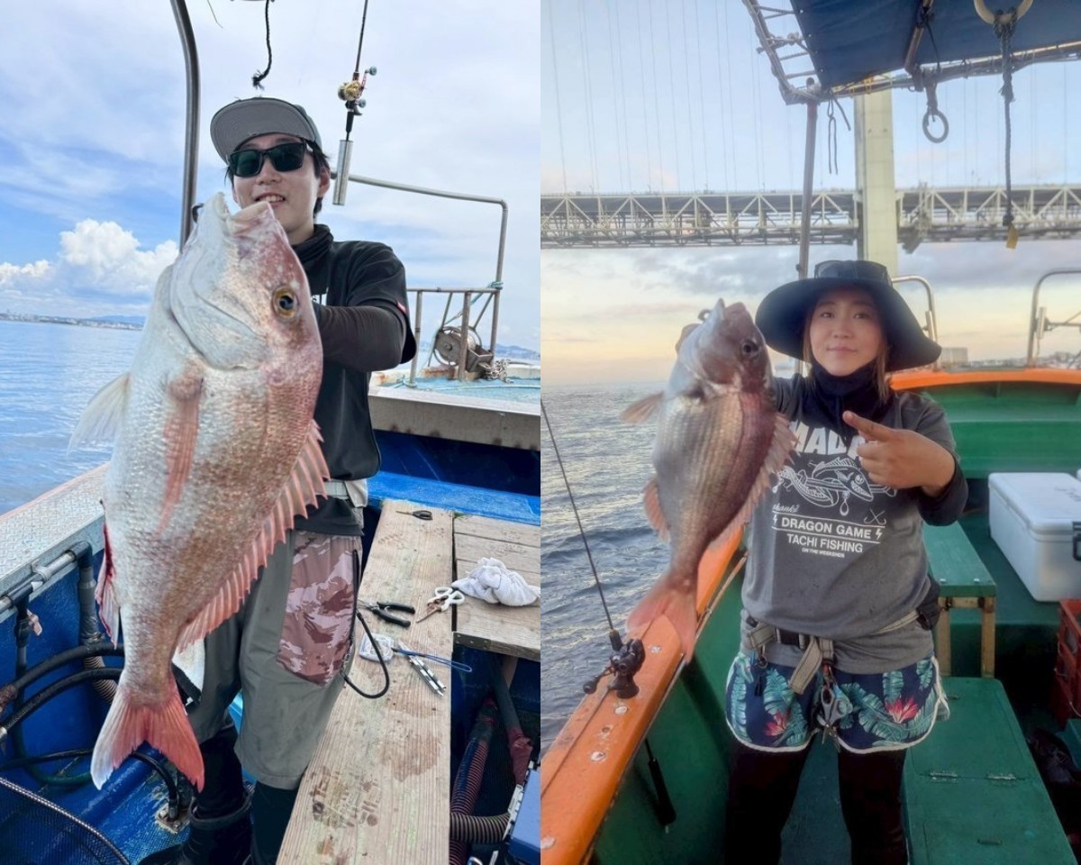 【釣果速報】でか～～～～い！兵庫県海蓮丸で67㎝のマダイキャッチ！現在、中～大鯛メインにコンスタントに釣れてる模様です！