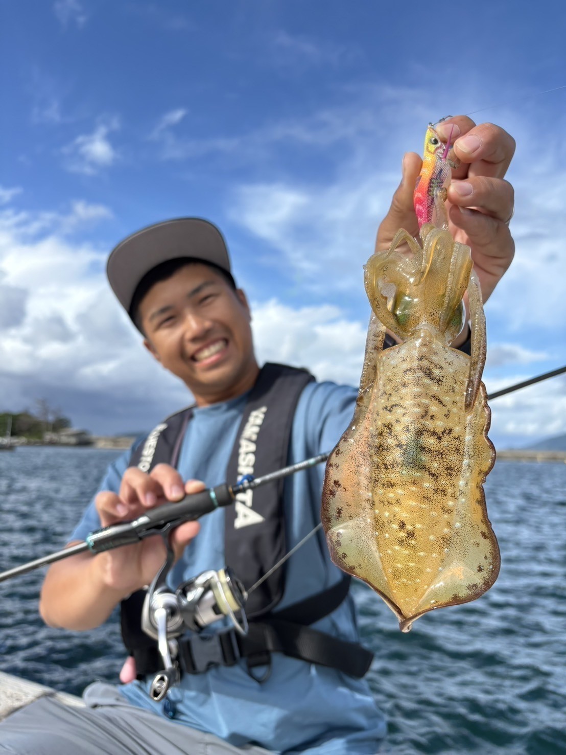 山口県山陰エリア エギ王SEARCHでキャッチした秋イカ
