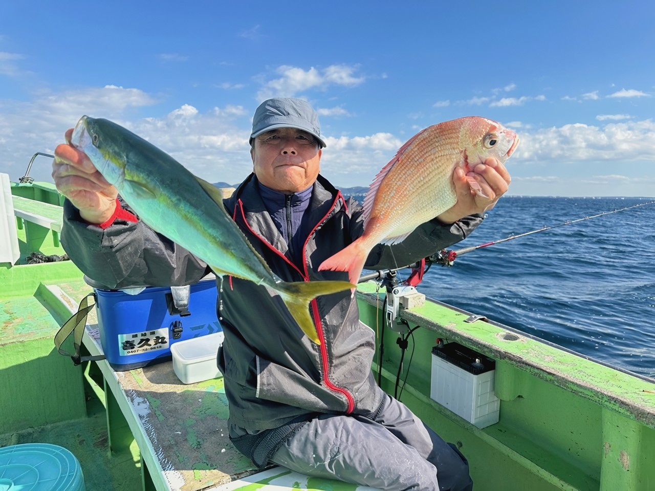 【釣果速報】神奈川県喜久丸で良型タイが釣れ続く！45cmのイナダも登場！？今後の釣行にも期待大！