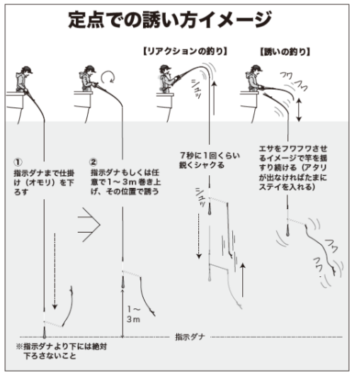 定点での誘い方イメージ