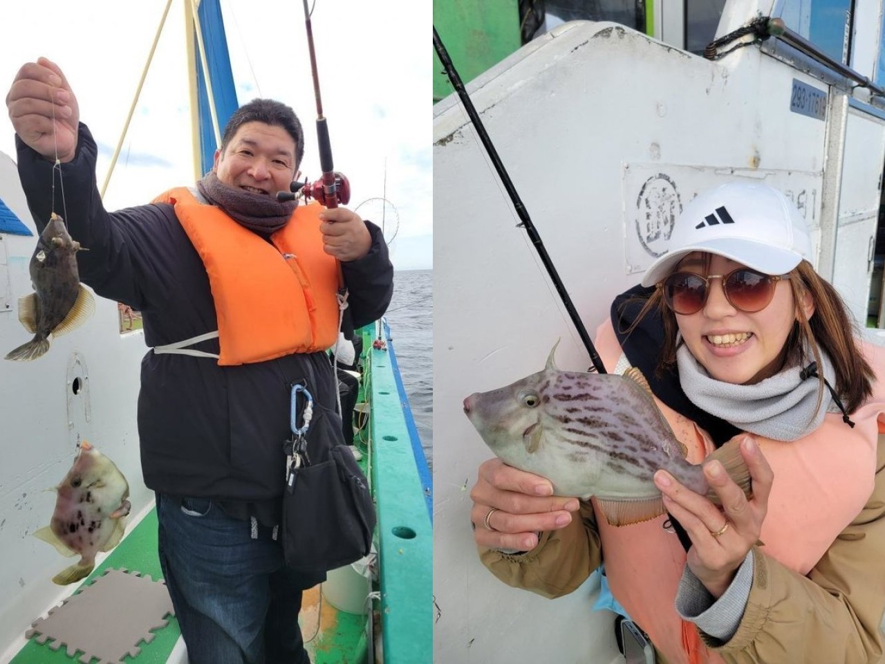 【釣果速報】最大28cmのデカハギGET！神奈川県深田家で旬真っ盛りの肝パンカワハギを釣り上げよう！