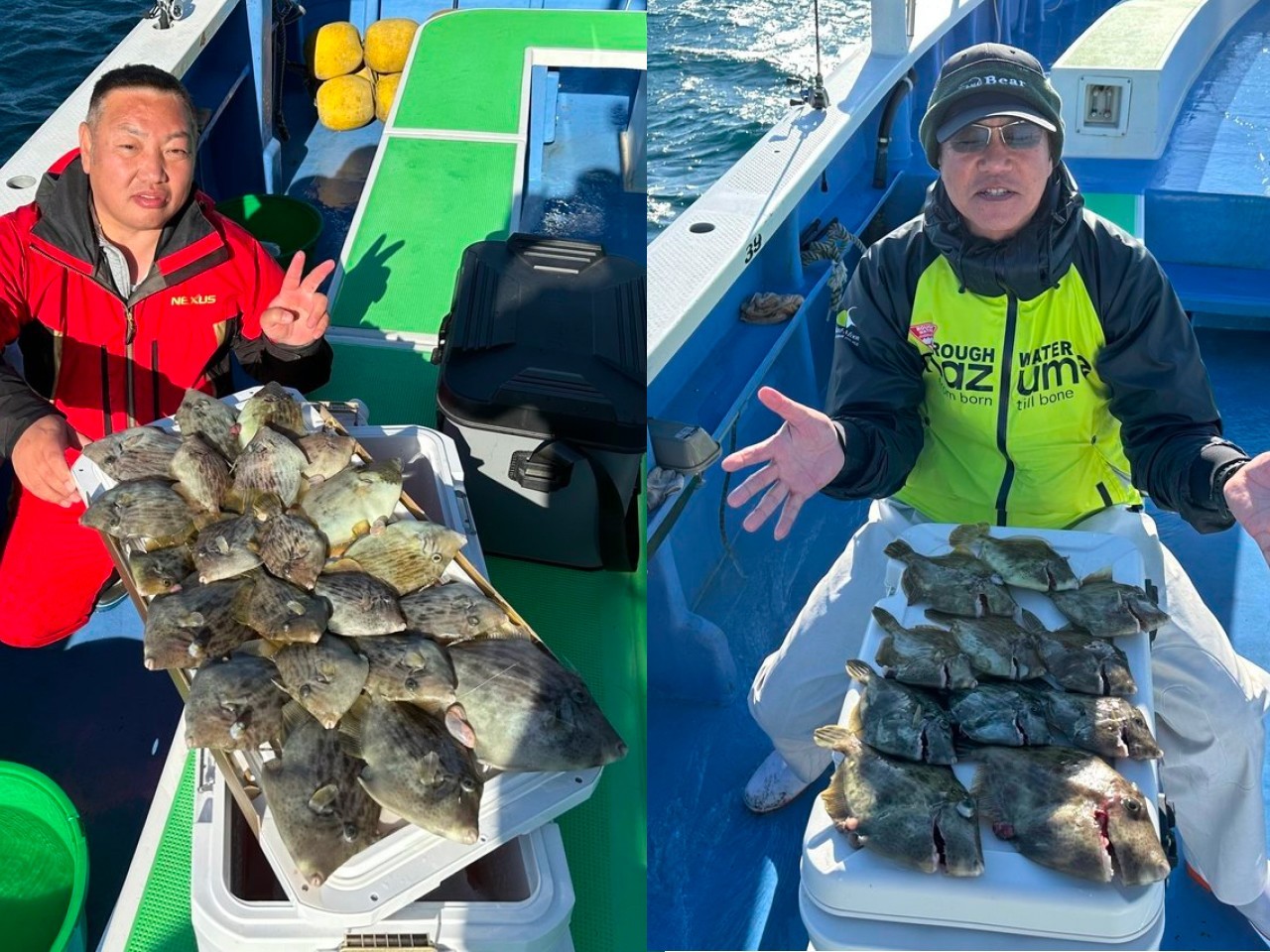 【釣果速報】神奈川県大松丸でカワハギ三昧！竿頭は26匹！サイズも30cmの良型を筆頭に好調です！