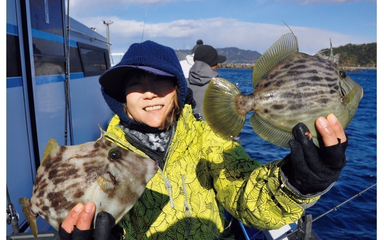 まだまだ狙える内房のカワハギ　大小入り交じって数釣り可能