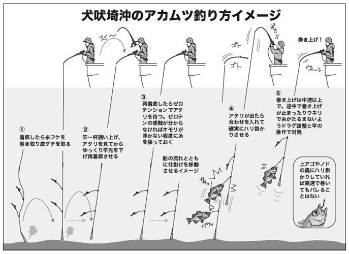 釣り方のイメージ図