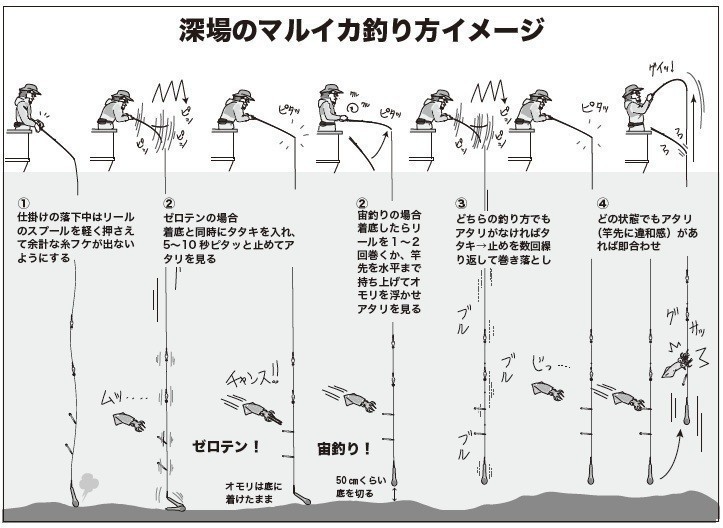 釣り方のイメージ図