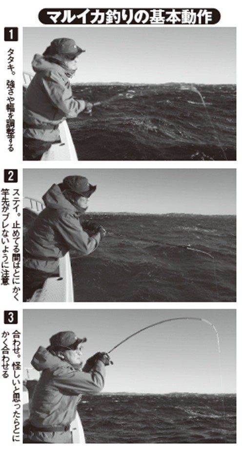 釣りの基本動作の写真
