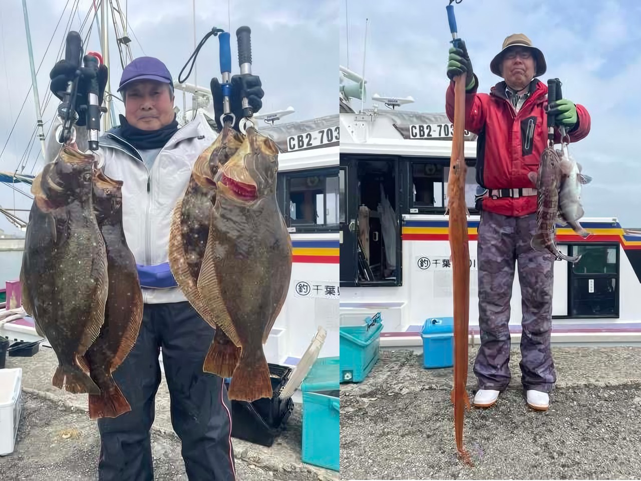 【釣果速報】千葉県秀丸で2.00kgのヒラメGET！ハタやアカヤガラなどの高級魚も勢ぞろいで船上のテンションはMAX！