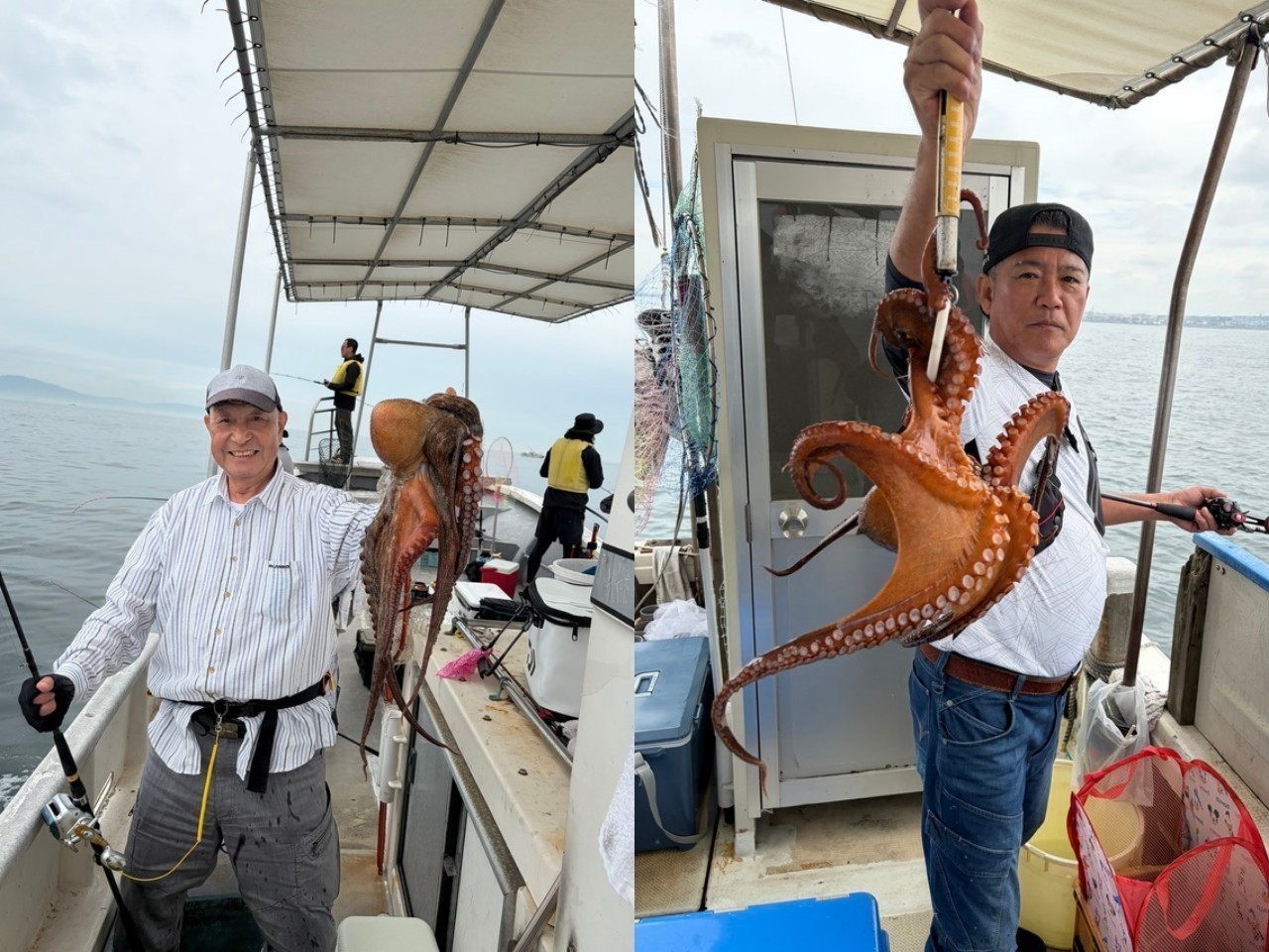 【釣果速報】兵庫県釣り船 福三郎でタコトップ30匹！2.10kgの良型もキャッチ！今後さらなる好釣果が見込める予感！        