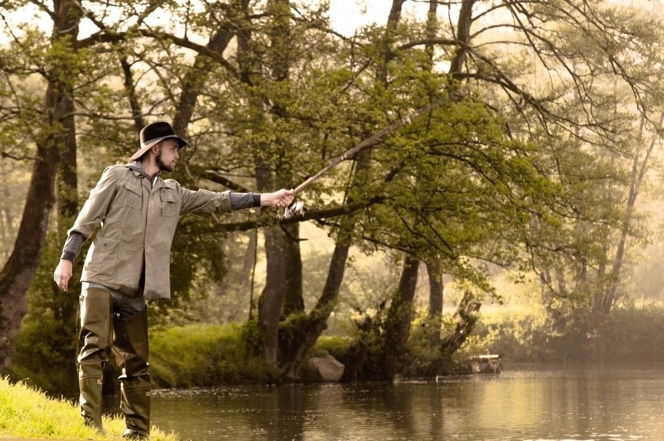 投げ釣り　写真