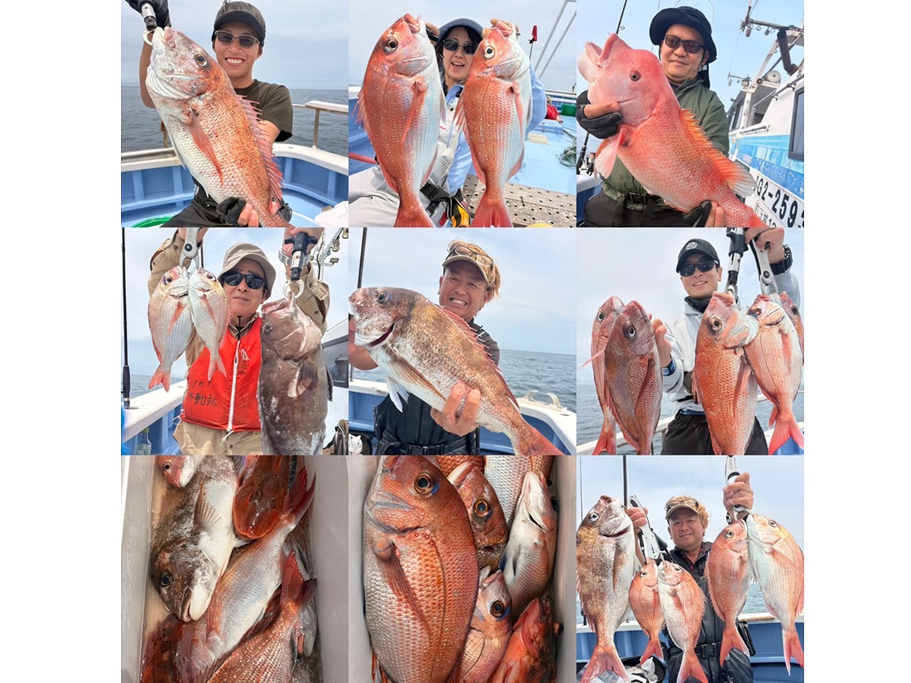 【釣果速報】茨城県不動丸で特大マダイ爆釣！？ゲストも豪華！クーラー満タンの釣果に釣り人大満足！