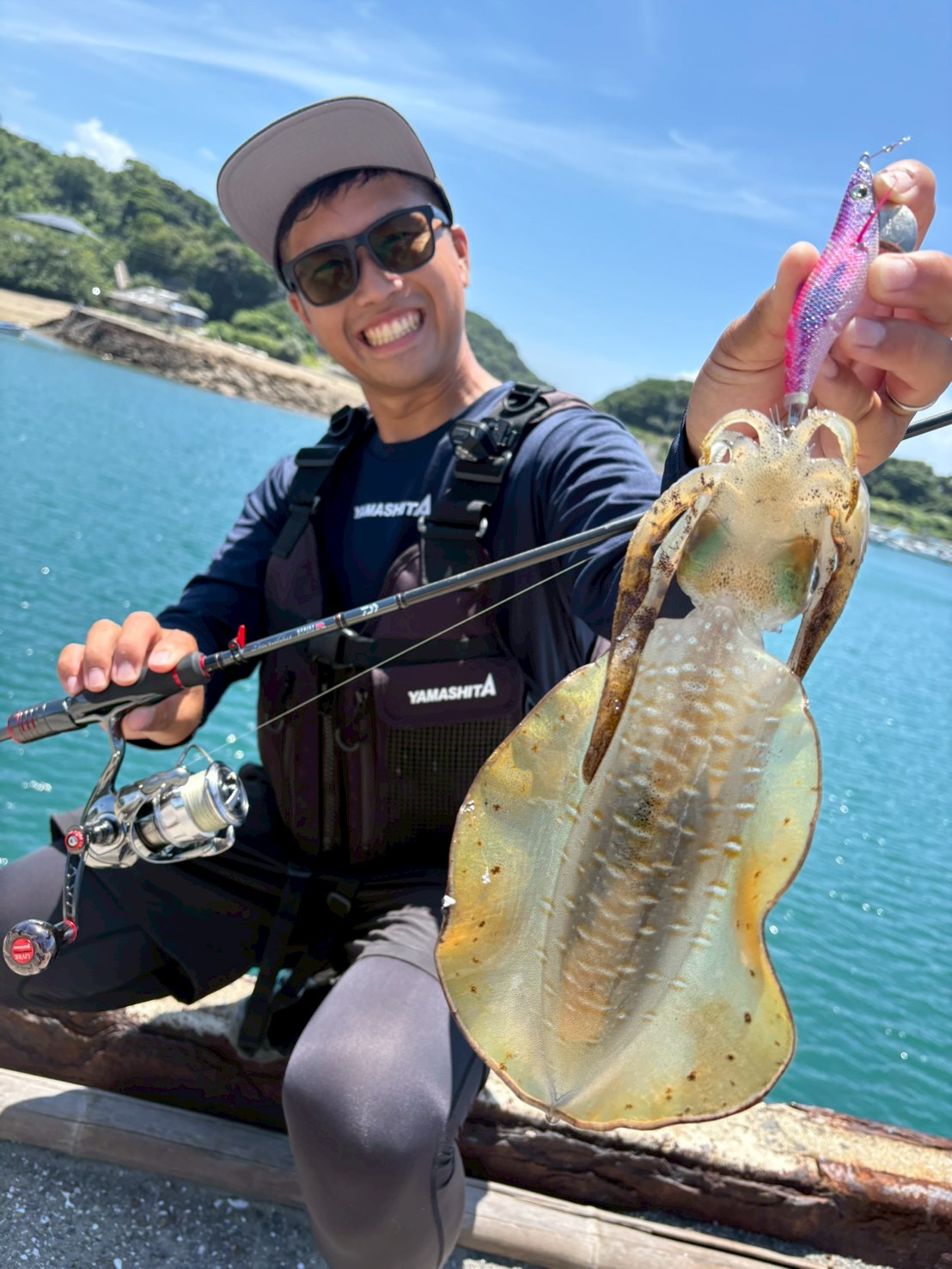 エギ王SEARCHでキャッチした夏イカ