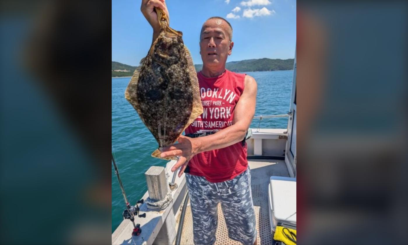エビス丸の落とし込み釣果 ヒラメ
