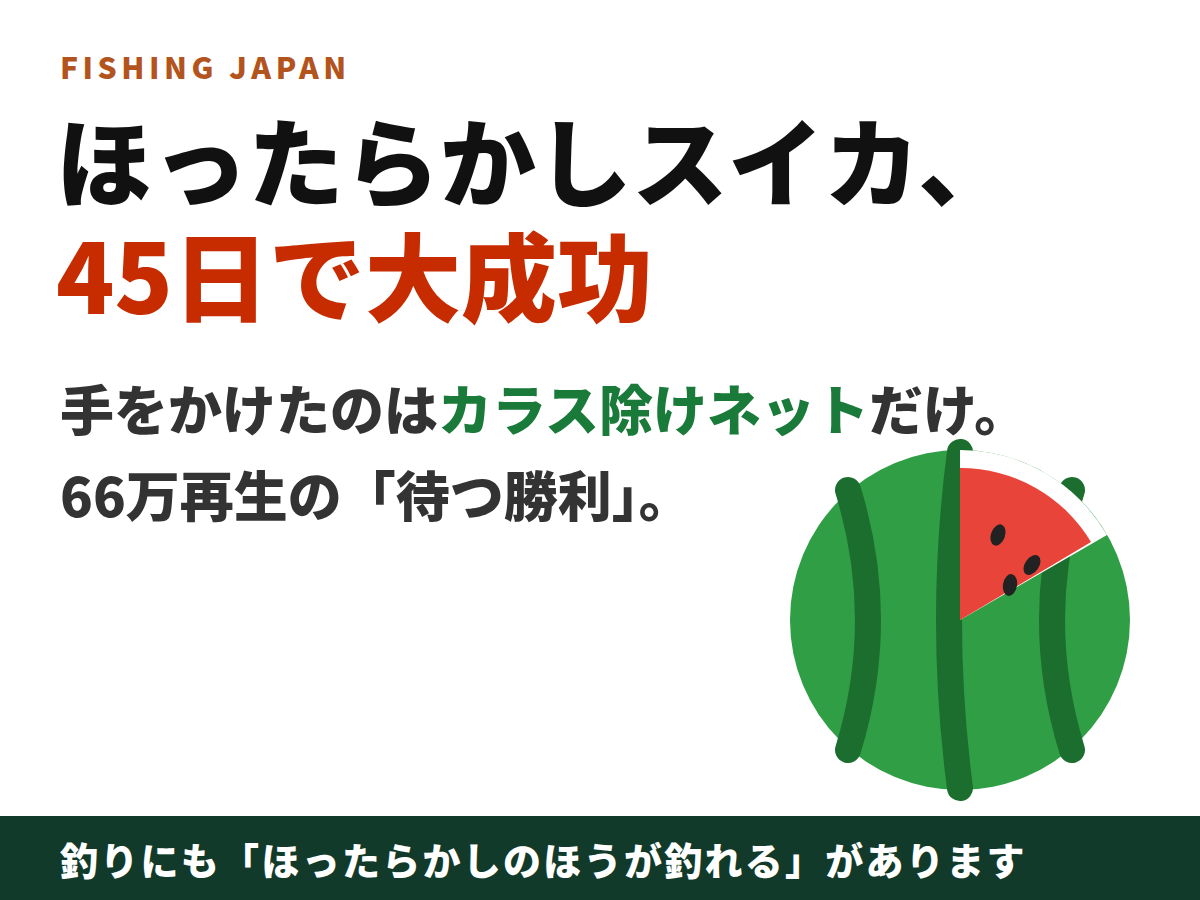 ほったらかしスイカ45日で大成功の図解