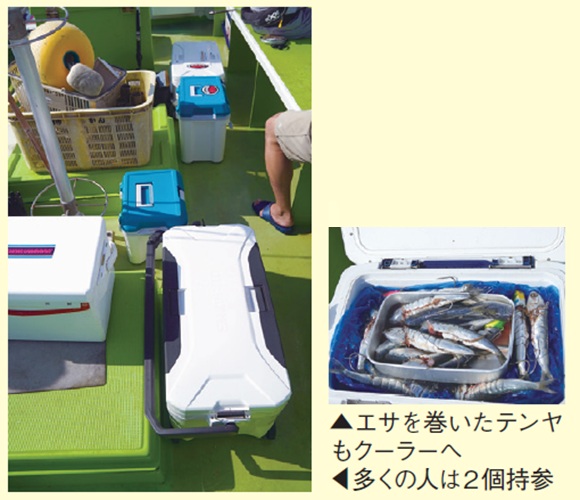 エサ用クーラーの写真