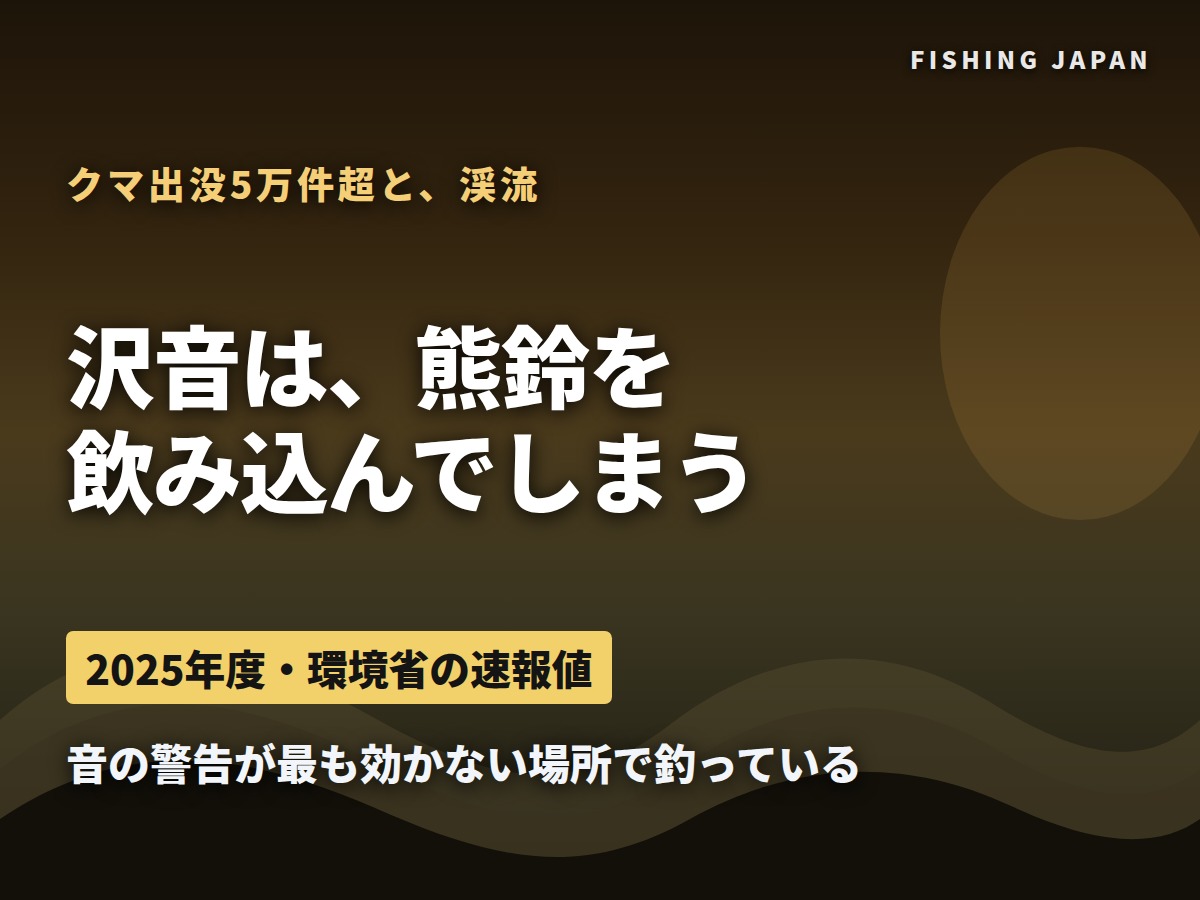 沢音が熊鈴をかき消すことを示した図