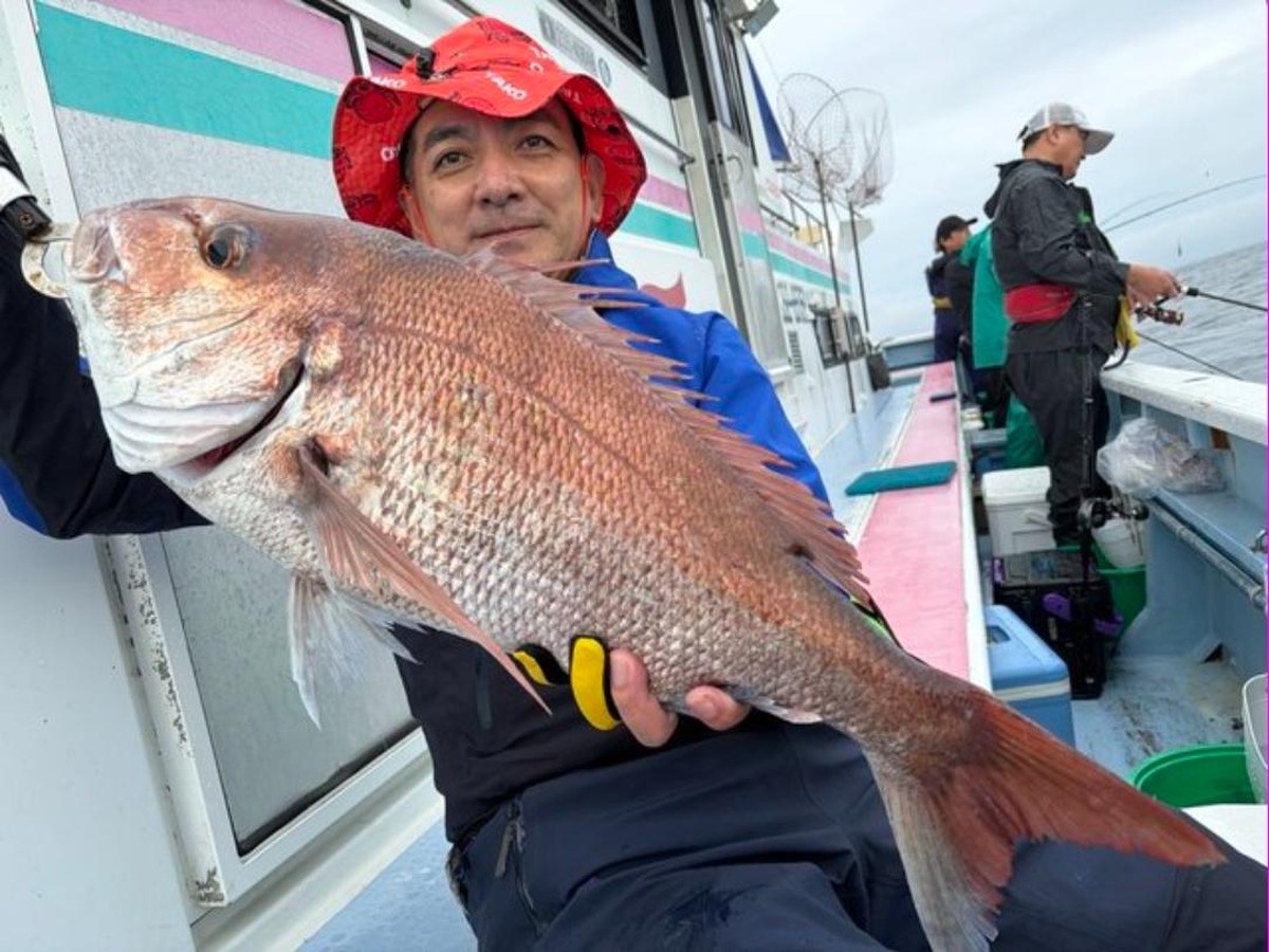 飯岡漁港 梅花丸で上がった大鯛
