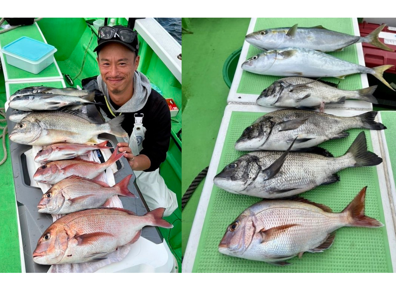 【釣果速報】神奈川県あまさけや丸でマダイ全員ゲット！ワラサ・イナダも！好調な今シーズン、自己最高記録を狙ってみませんか？