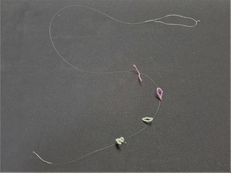 水中糸作り　写真