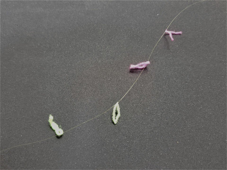 水中糸作り　写真