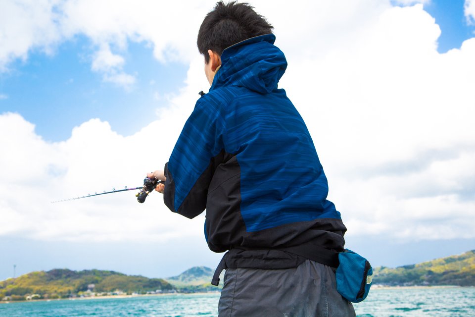 釣り　男性　写真