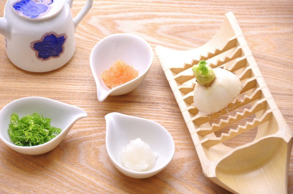 もみじおろし　大根おろし　ネギ　薬味　写真