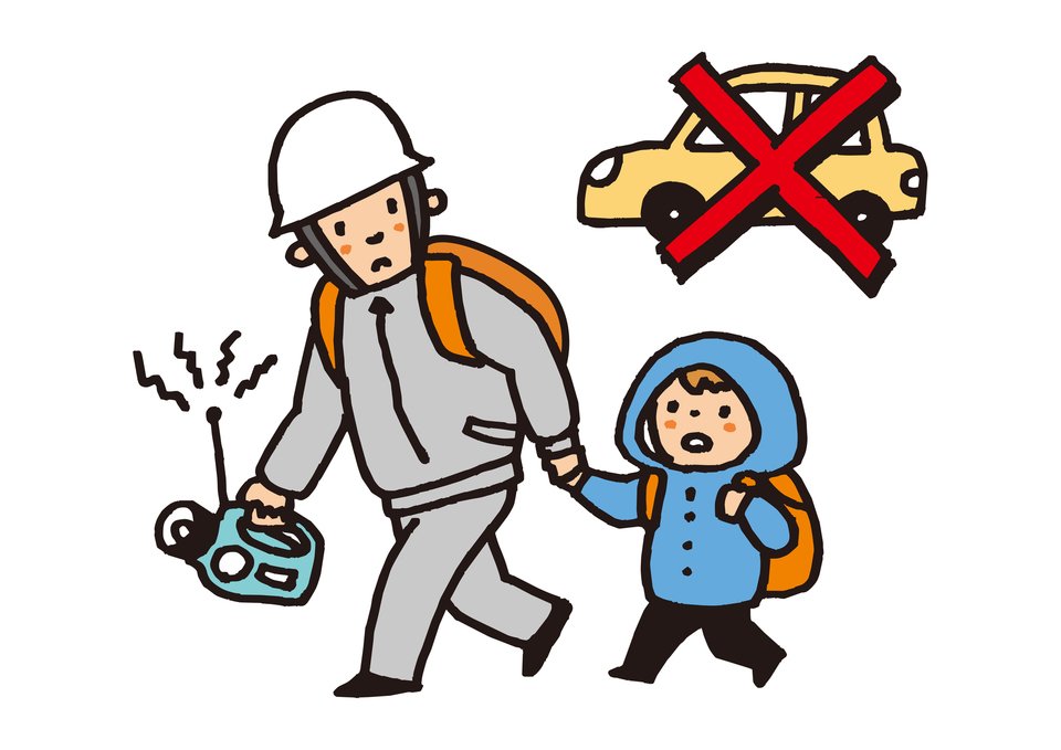 避難訓練　写真