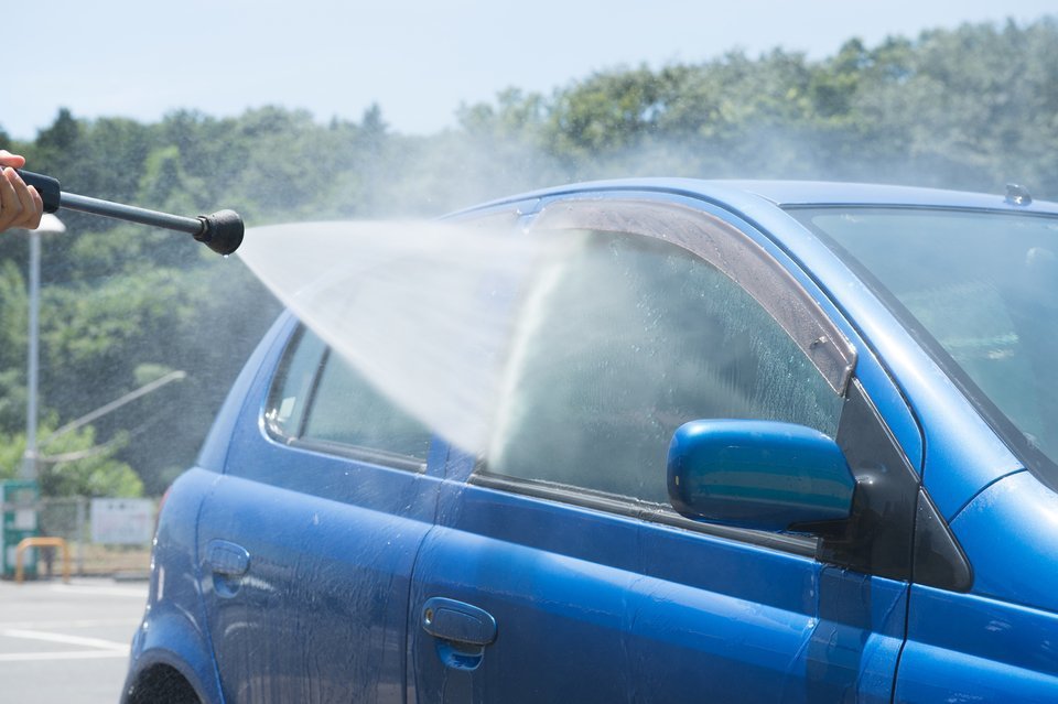 洗車　写真