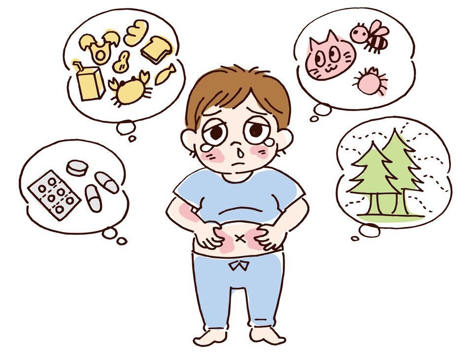アレルギーのイラスト