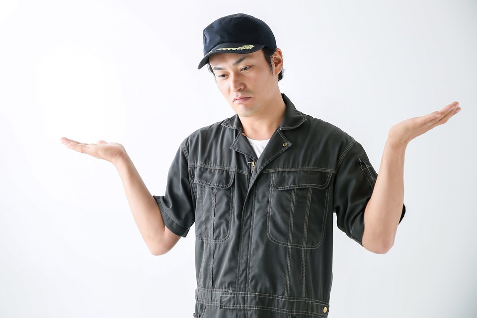 男性 困る 写真