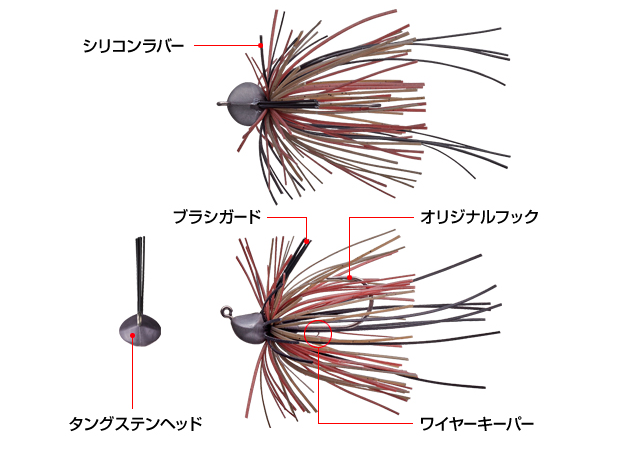 カバークリーパーは18年新発売のカバー対応ラバージグ コンパクトサイズで引っ掛かっても外れやすい工夫を満載