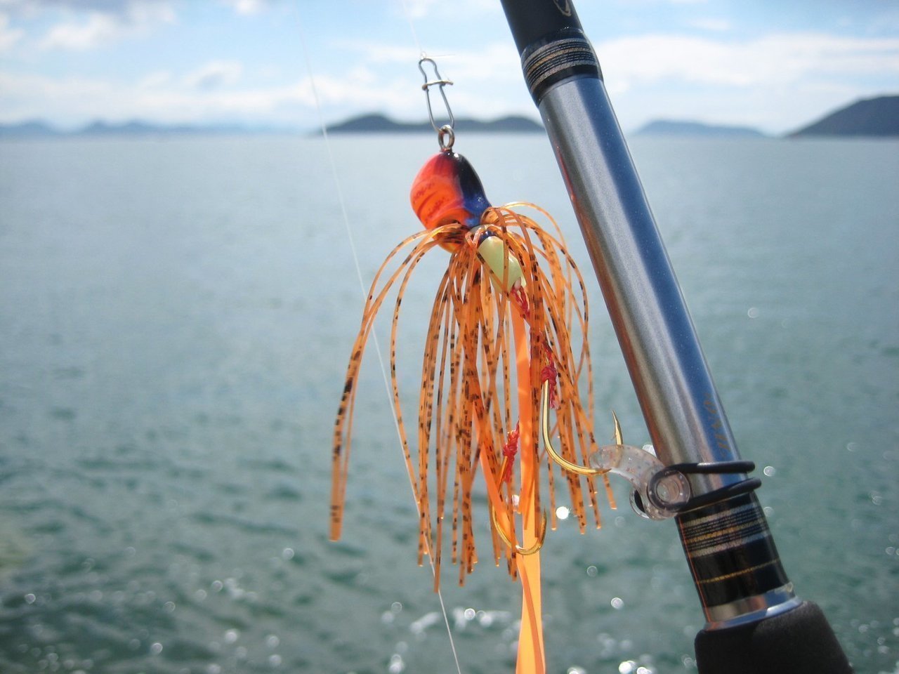 タイラバとロッドの写真