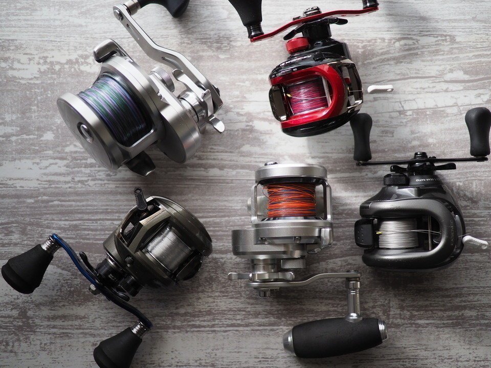 フロロカーボンライン　バス釣り用ライン　写真　リール