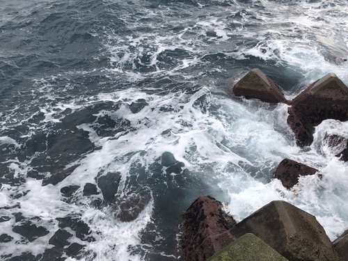 消波ブロック　海岸　写真　