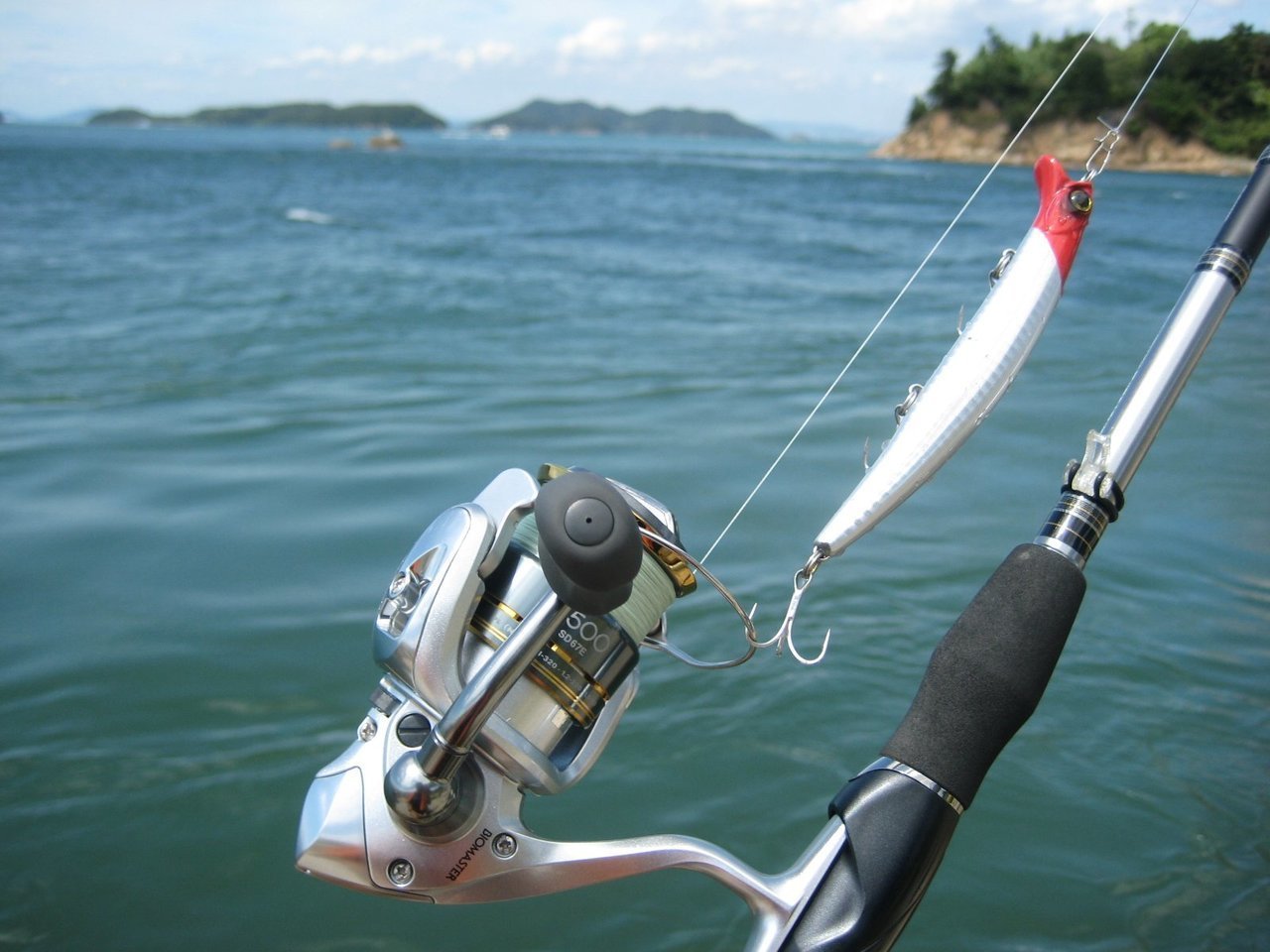 ルアー釣りの写真