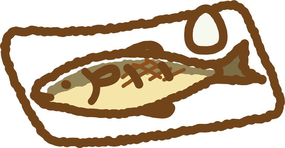 魚の塩焼きの写真