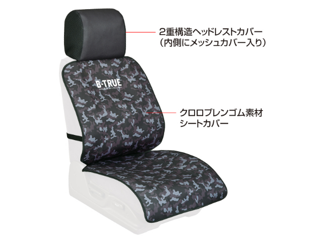 シートカバーを装着した様子