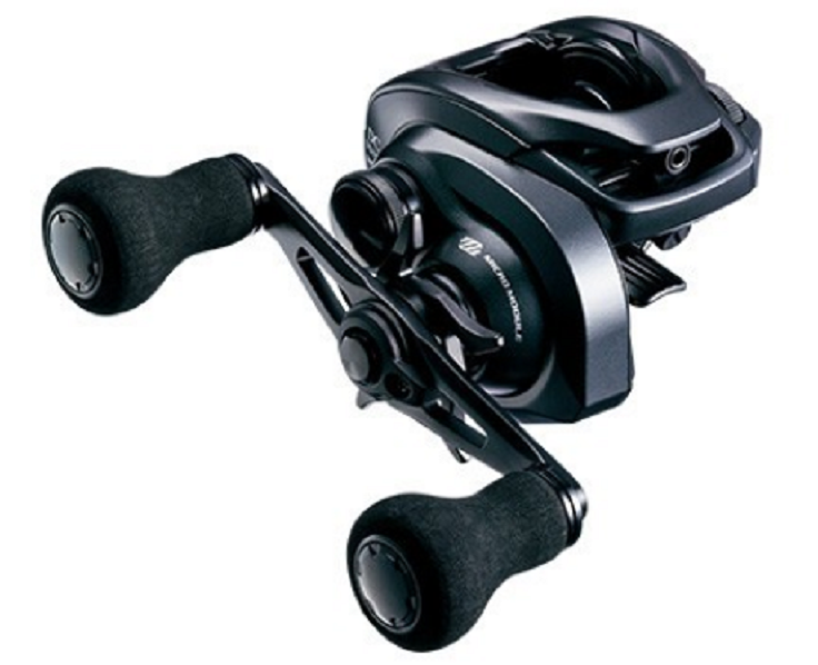 左巻きベイトリールのアップ写真