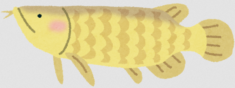 古代魚の中でも人気を誇るアロワナ