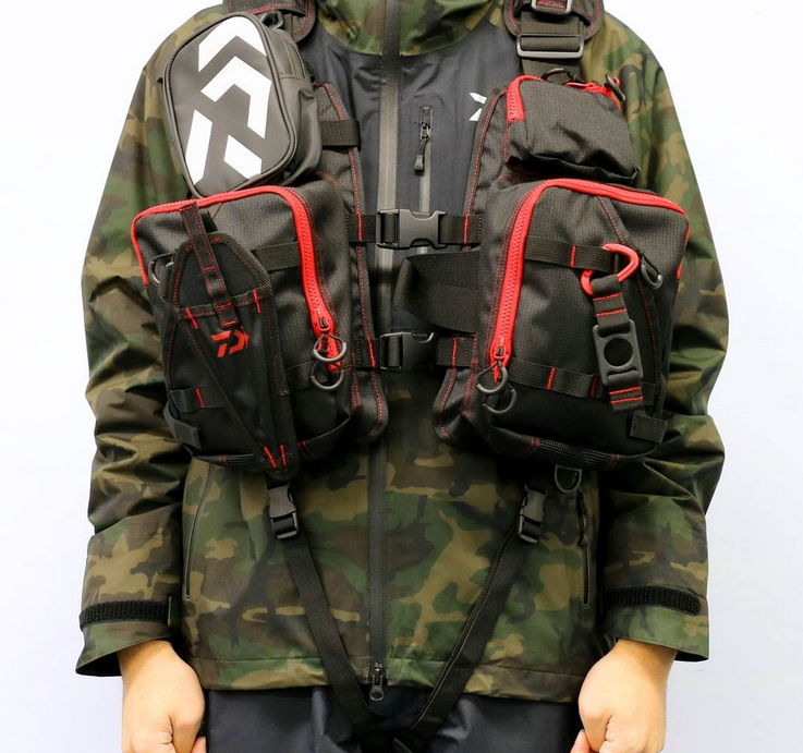 フローティングベストを装着してみた写真