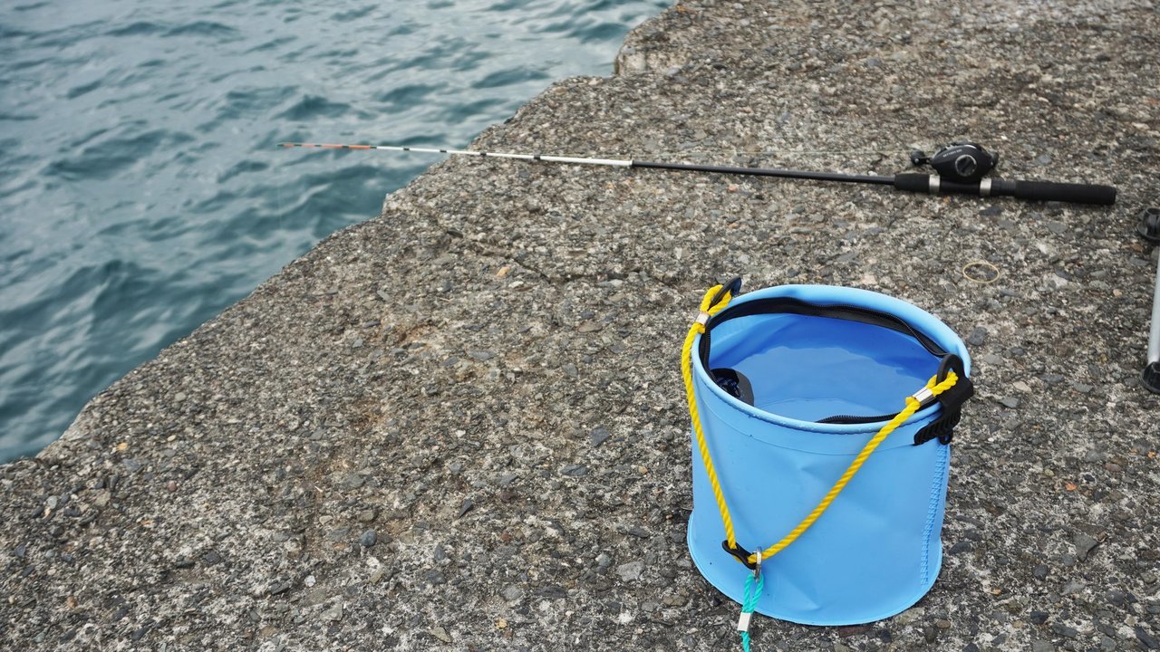 釣り用バケツの写真
