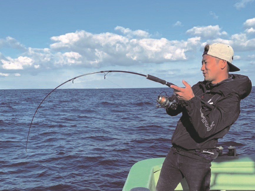 ジギングで釣れた魚の写真